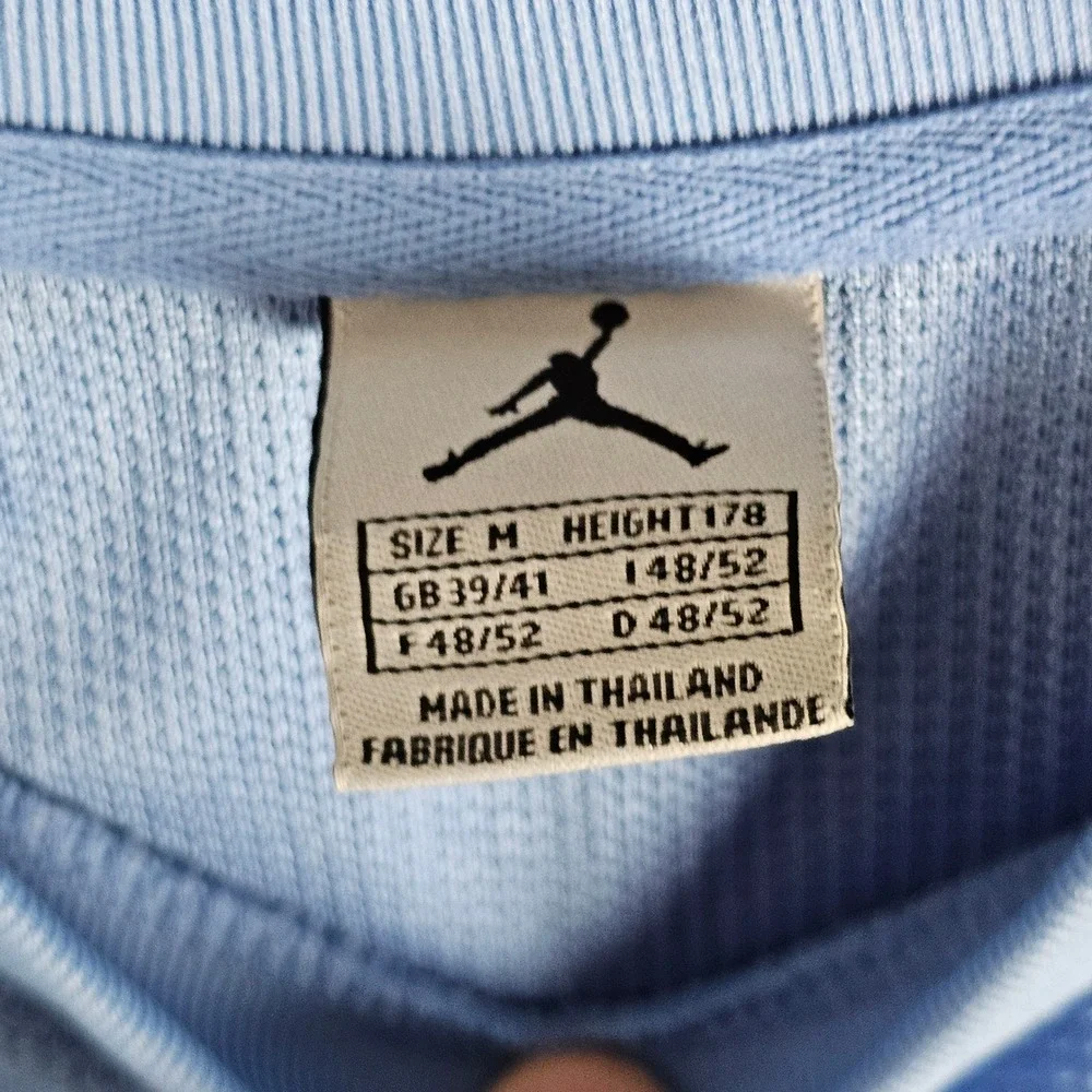 Jordan Basketball Jersey Mens M Blue Sleeveless Jumpman Mesh Athletic Shirt Y2K